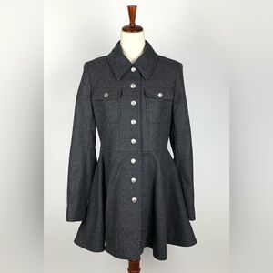 Laundry by Shelli Segal Peplum Pea Coat